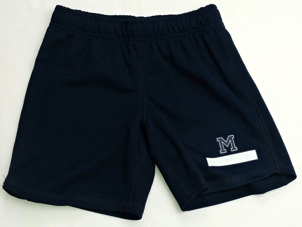 Lands End Mesh Shorts with Block M Extra Small (4-5) XS Navy Blue NEW